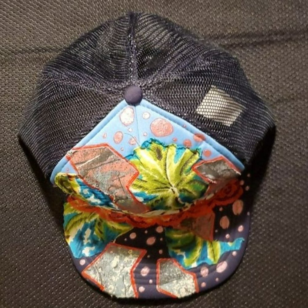 Trucker Hat, Custom Patchwork Euc - image 6